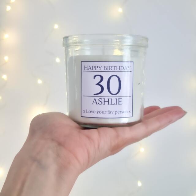 Personalised Scented Candle For Birthdays, Candle, Candles, Birthday Gift, Vanilla Custom Her - image 1