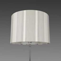 Lampshades in Laura Ashley Awning Stripe Dove Grey Fabric Handmade Free Delivery - thumbnail 3