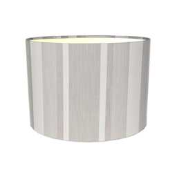 Lampshades in Laura Ashley Awning Stripe Dove Grey Fabric Handmade Free Delivery