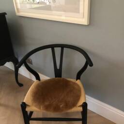 Sheepskin Seat Pad, Home Office, Office Decor, Desk Chair, Working From - thumbnail 2
