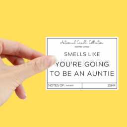 You Are Going To Be An Auntie Candle, Pregnancy Announcement Gift, ??? - thumbnail 2