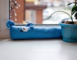 Sausage Dog Cushion Toy Draft Stopper Animal Cat Extra Long Filled Door Blocker Windowsill Decoration - thumbnail 1