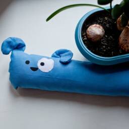 Sausage Dog Cushion Toy Draft Stopper Animal Cat Extra Long Filled Door Blocker Windowsill Decoration - thumbnail 2