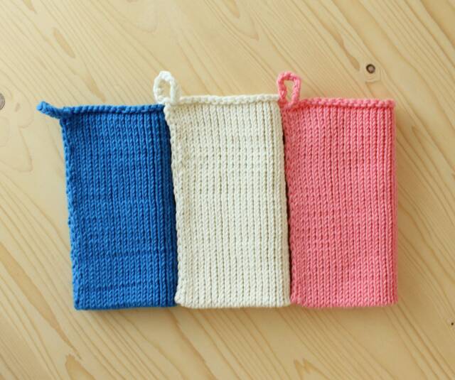 Knitted Towel, Face Towel Soft & Thick, Zero Waste Knitting Handmade - image 1