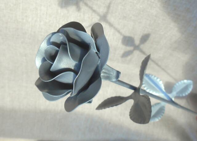Metal Anniversary Silver Rose Decoration Floral Roses Gift Flower Steel Rose ?????????????? Rosa ?????? Ardaigh Surgens Roos ???????? ???? ?????????????? ?????? ???????? - image 1