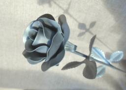 Metal Anniversary Silver Rose Decoration Floral Roses Gift Flower Steel Rose ?????????????? Rosa ?????? Ardaigh Surgens Roos ???????? ???? ?????????????? ?????? ???????? - thumbnail 1