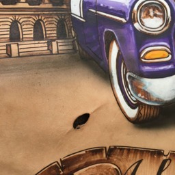 Handmade Leather Wall Art/Tapestry/Decoration/Car/Auto - thumbnail 3