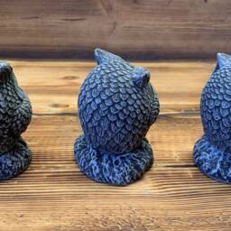 stone Garden See Hear Speak No Evil Owl Cute Gift Ornament - thumbnail 4