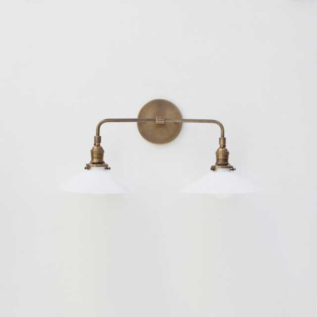 Industrial Brass Wall Sconce Light, Light With 9 - image 1