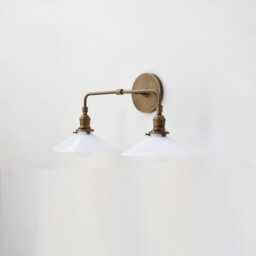 Industrial Brass Wall Sconce Light, Light With 9 - thumbnail 2