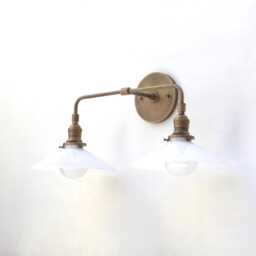 Industrial Brass Wall Sconce Light, Light With 9 - thumbnail 3