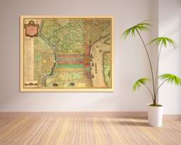 Antique Philadelphia Map Print Pennsylvania Vintage Wall Art - thumbnail 1