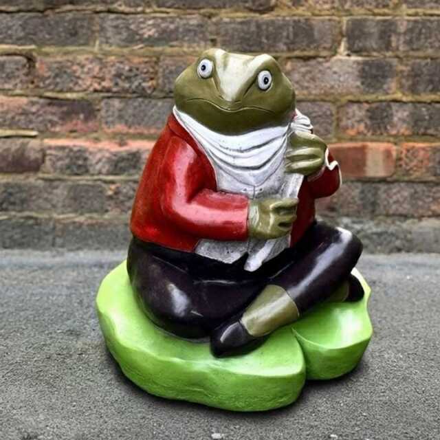 Unique Frog Statue Concrete Sculpture Cement Figurine Handmade Decoration Frog Lover Gift Garden & Home Ornament Yard Art - image 1