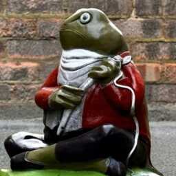 Unique Frog Statue Concrete Sculpture Cement Figurine Handmade Decoration Frog Lover Gift Garden & Home Ornament Yard Art - thumbnail 2