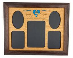 5Th Anniversary Picture Frame - 11x14 Holds 5x7 & 3x5 Photos Wedding Gift, 5 Year - thumbnail 1
