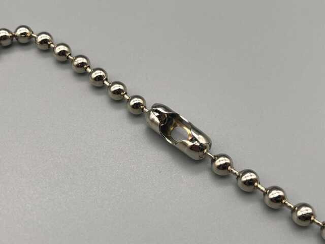 No.6 Silver Chain For Roller/Vertical Blind - 3.2mm Ball 1/3/5 Meter Variation + Free Connector - image 1