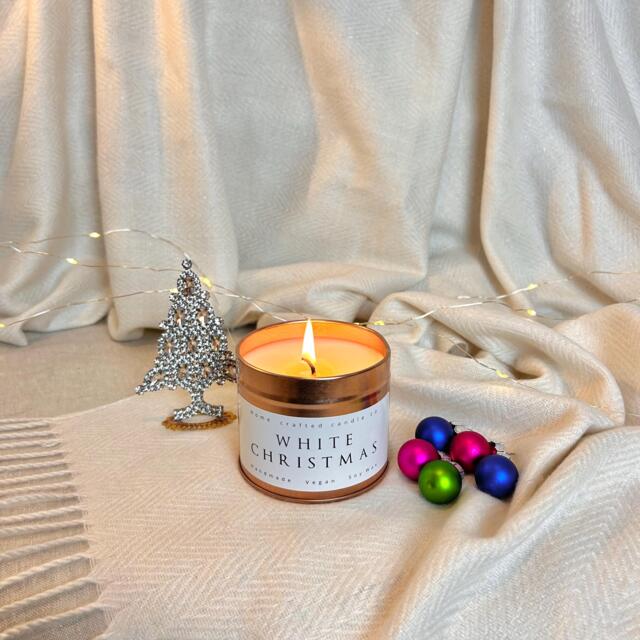 White Christmas Exclusive Candle, Handmade, Soy Wax, Vegan & Eco Friendly - image 1