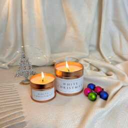 White Christmas Exclusive Candle, Handmade, Soy Wax, Vegan & Eco Friendly - thumbnail 2