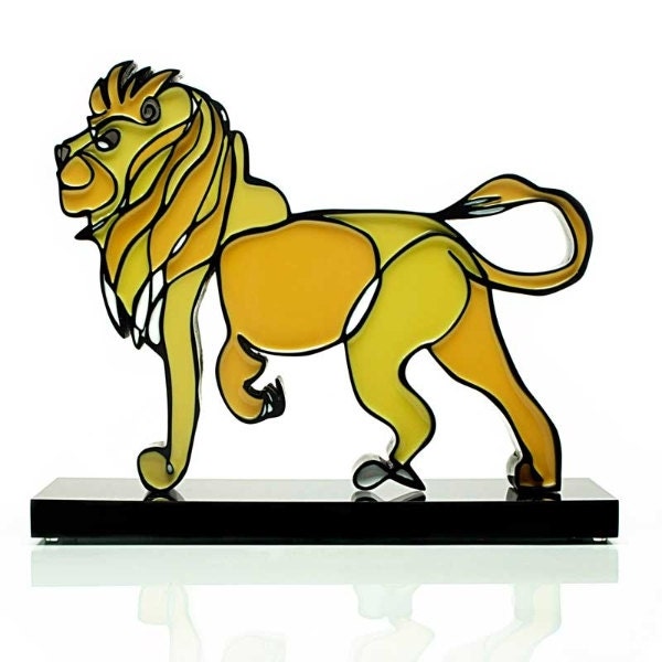 Lion Sculpture Cast in Resin By Jason Oliva Art Print Painting Gift Statue Animal Wildlife - image 1