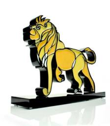 Lion Sculpture Cast in Resin By Jason Oliva Art Print Painting Gift Statue Animal Wildlife - thumbnail 2