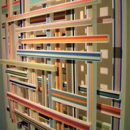 Sold Hand Cut Wood & Paper Wall Sculpture, Modern Mixed Media Art - thumbnail 3