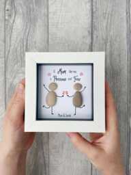 Mum Pebble Art Gift, Birthday Christmas Or Mothers Day, 40Th 50Th 60Th 70Th 80Th 90Th Gift For Women, Mother Daughter Gifts - thumbnail 1