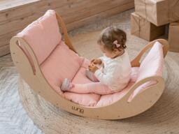 Montessori Climbing Arch Rocker With Table Top, Wooden Furniture For Toddler, Kids Learning Balance Toy