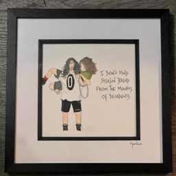Hunger Strike Temple Of The Dog Hand Drawn Framed Picture - thumbnail 3