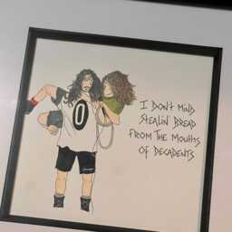 Hunger Strike Temple Of The Dog Hand Drawn Framed Picture - thumbnail 2
