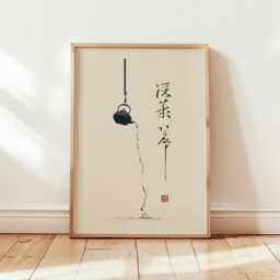 Zen Tea Ceremony Poster, Japanese Minimalist Wall Art Print - thumbnail 4