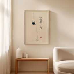 Zen Tea Ceremony Poster, Japanese Minimalist Wall Art Print - thumbnail 3