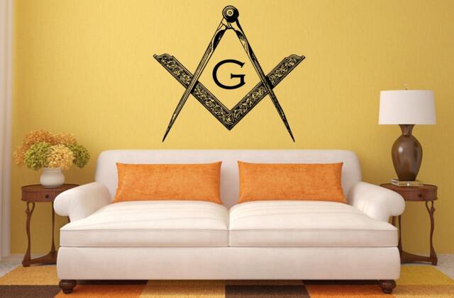 Freemason The Revival Of An Ancient Science Faith Hope Charity Interior Wall Decal Sticker Vinyl Mural Bedroom Room Decor Free Shipping L207 - image 1