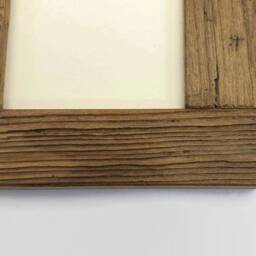 Old Wooden Frame For 2 Photos With Heart, Table Or Wall - thumbnail 3