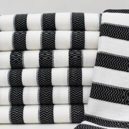 Black Turkish Towel, Turkey 40x70, Beach Bath Towel, Beach Towel, Wedding Gift Towel, Wholesale Towels Bct-Bck - thumbnail 2