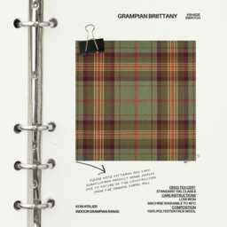 Bean Bag Faux Wool Tartan Brittany Floor Cushion Brushed Check Pillow - thumbnail 4