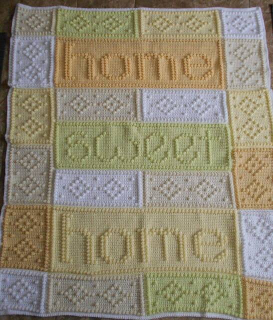Home Pattern For Crocheted Blanket - image 1