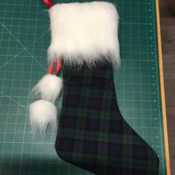 Black Watch Tartan Christmas Stocking - thumbnail 3
