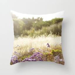 Sunset Pillow Case - Flower Cover Nature 16x16 18x18 20x20 - thumbnail 1