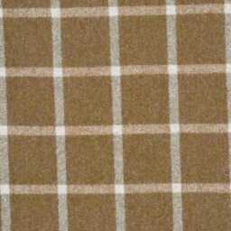 Abraham Moon. Reflection, Camel, 100% Wool Plaid, Checked Cushion Cover - thumbnail 2