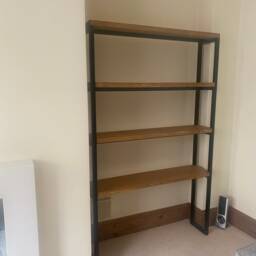 Bookcase -Industrial Style - Bookshelves Industrial Rustic Bookshelf - thumbnail 2