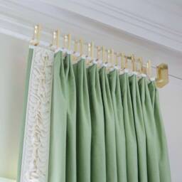 Brass End Cap For Lucite Curtain Rod, Luxholdups Hardware - thumbnail 4