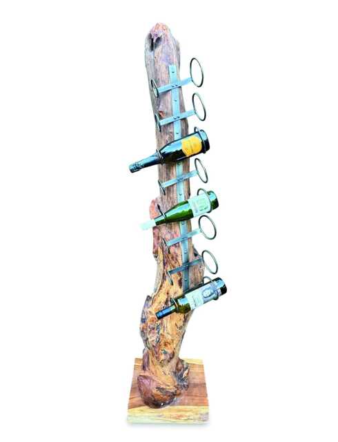 Teak Root Sculpture Wine Holder 8 Bottle 170190cm - image 1