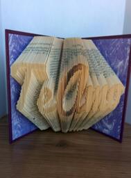 Te Amo - Folded Book Art Fully Customizable, Spanish, I Love You - thumbnail 1