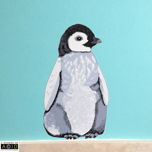 Wall Stickers Penguin, Penguin Decal, Bathroom Nautical Nursery, Bird Stickers, Nursery Decor, Kids Bedroom - image 1