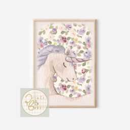 Set Of 3 Personalised Fairytale & Unicorn Prints. Perfect For A Girls Room, Nursery Or Playroom - Prints Only - thumbnail 3