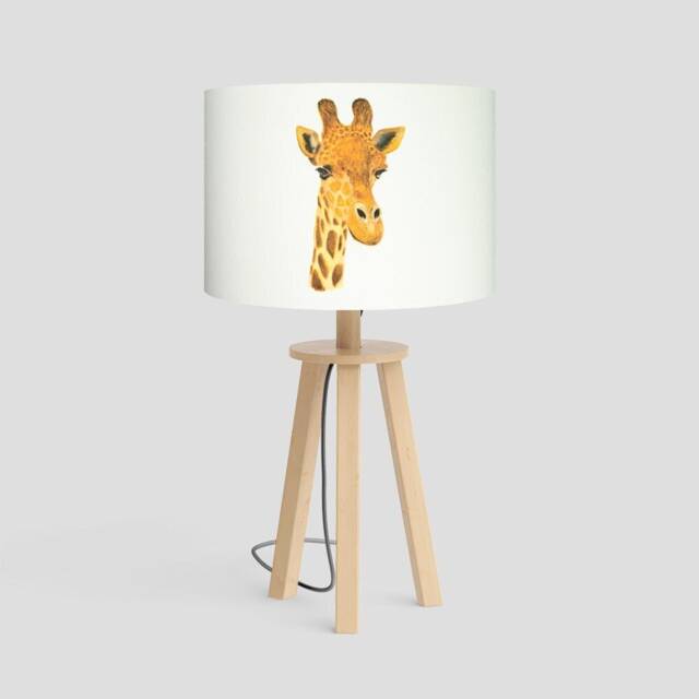 Handmade Giraffe Lampshade Children's Animal Print Shade - image 1
