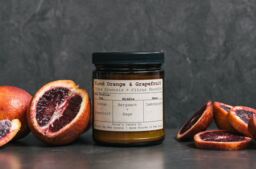 Blood Orange & Grapefruit Vegan Soy Wax Candle - thumbnail 1