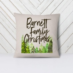 Custom Family Christmas, Name Christmas Pillow, Holiday 18 - thumbnail 2