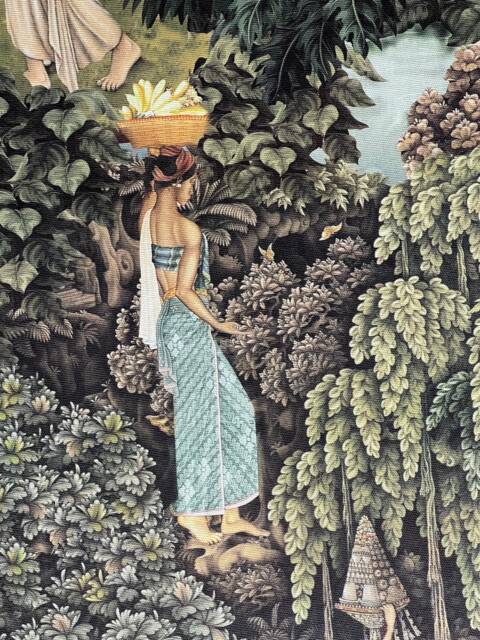 Custom Roman Blind Thai Exotic Forest, Oriental Pattern - image 1