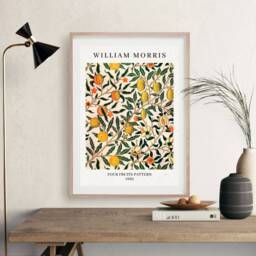 William Morris Print, Floral Wall Art, Flower Citrus Modern Living Decor, New Home Gift, Art - thumbnail 3